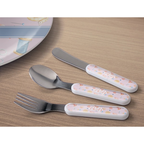 Sewing Time Kids Flatware w/ Plate