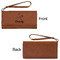 Sewing Time Ladies Wallets - Faux Leather - Rawhide - Front & Back View