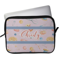 Sewing Time Laptop Sleeve / Case - 13" (Personalized)
