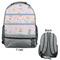 Sewing Time Large Backpack - Gray - Front & Back View