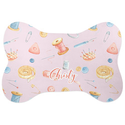 Sewing Time Bone Shaped Dog Food Mat (Personalized)
