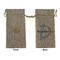 Sewing Time Large Burlap Gift Bags - Front & Back