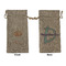 Sewing Time Large Burlap Gift Bag - Front & Back (Personalized)