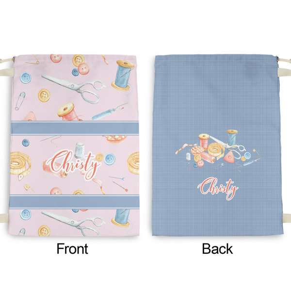 Sewing Time Large Laundry Bag - Front & Back View