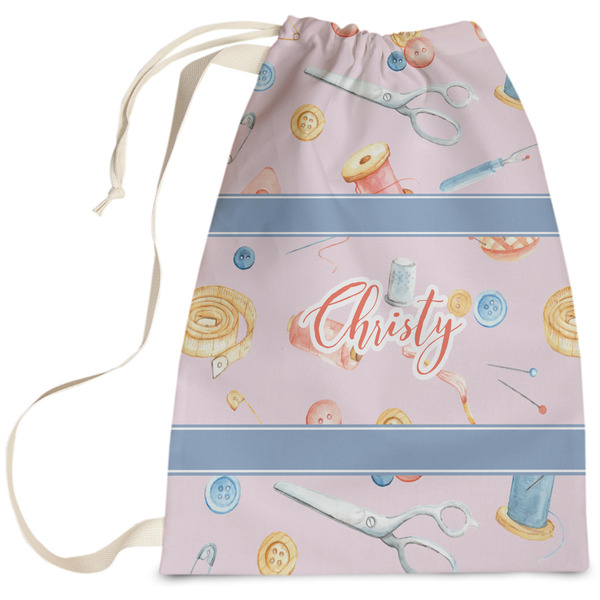 Custom Sewing Time Laundry Bag - Large (Personalized)