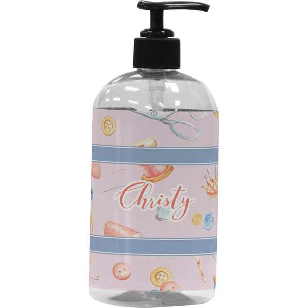 Custom Sewing Time Plastic Soap / Lotion Dispenser (Personalized)