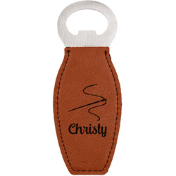 Sewing Time Leatherette Bottle Opener - Double Sided (Personalized)