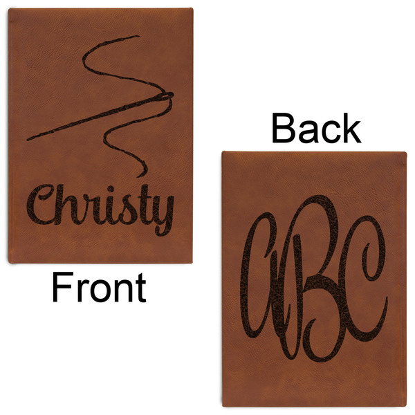 Sewing Time Leatherette Journals - Large - Double Sided - Front & Back View