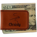 Sewing Time Leatherette Magnetic Money Clip - Double Sided (Personalized)