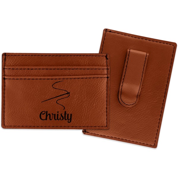 Custom Sewing Time Leatherette Wallet with Money Clip (Personalized)
