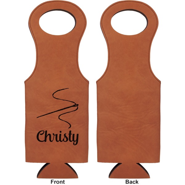 Sewing Time Leatherette Wine Tote Single Sided - Front and Back