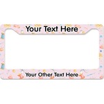 Sewing Time License Plate Frame - Style B (Personalized)