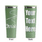 Sewing Time Light Green RTIC Everyday Tumbler - 28 oz. - Front and Back