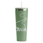 Sewing Time RTIC Everyday Tumbler with Straw - 28oz - Light Green - Double-Sided (Personalized)