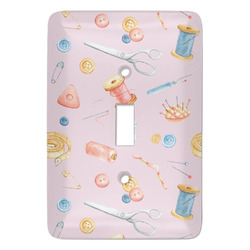 Sewing Time Light Switch Cover (Single Toggle) (Personalized)