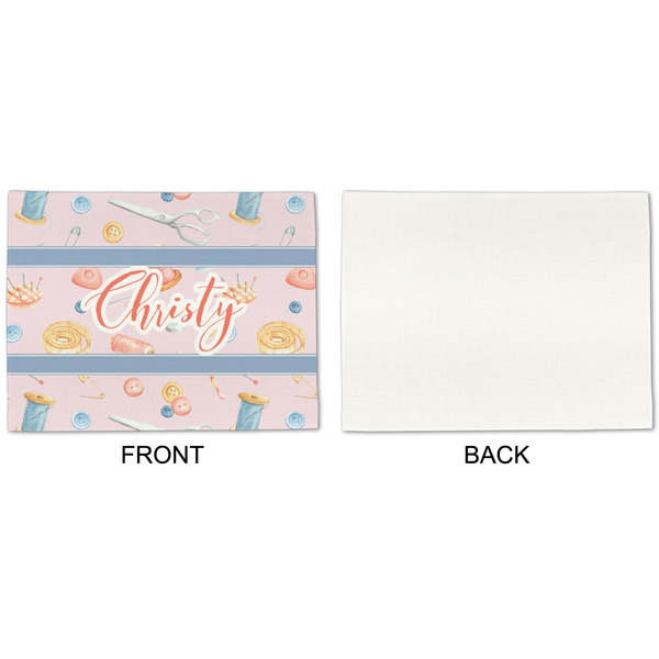 Sewing Time Linen Placemat - APPROVAL Single (single sided)