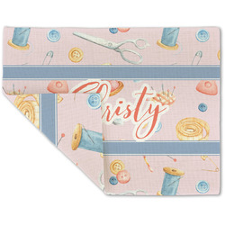 Sewing Time Double-Sided Linen Placemat - Single w/ Name or Text