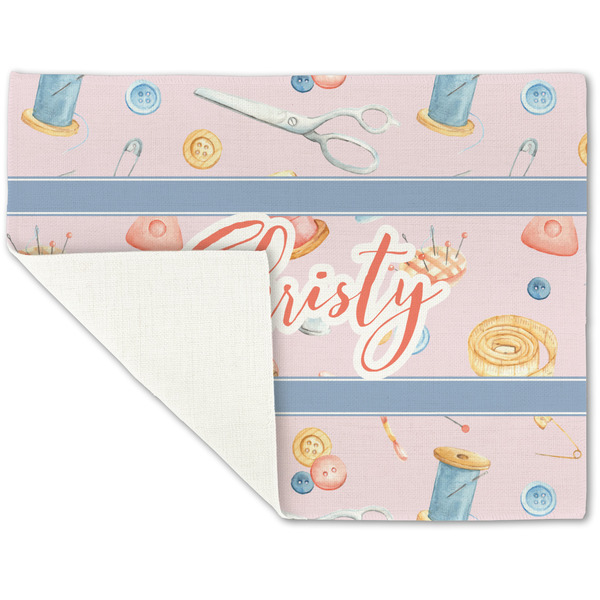 Sewing Time Linen Placemat - Folded Corner (single side)