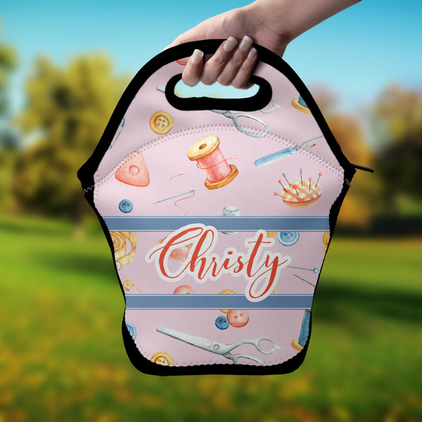 Sewing Time Lunch Bag - Hand