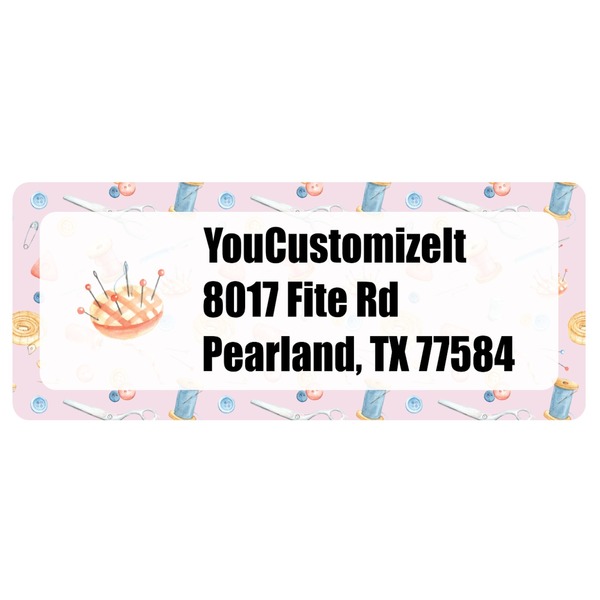 Custom Sewing Time Return Address Labels (Personalized)