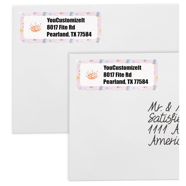 Sewing Time Mailing Labels - Double Stack Close Up