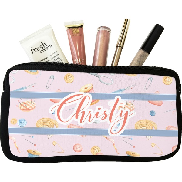 Custom Sewing Time Makeup / Cosmetic Bag (Personalized)
