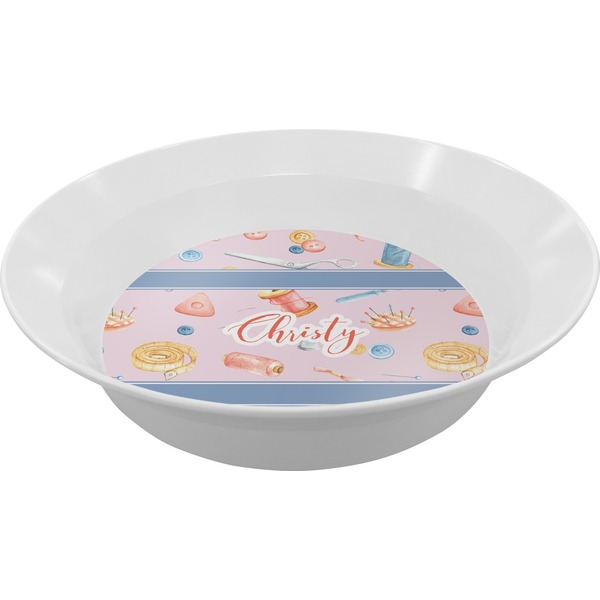 Custom Sewing Time Melamine Bowl (Personalized)