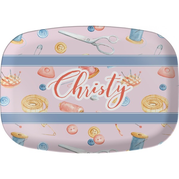 Custom Sewing Time Melamine Platter (Personalized)