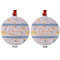 Sewing Time Metal Ball Ornament - Front and Back