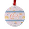 Sewing Time Metal Ball Ornament - Front
