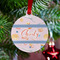 Sewing Time Metal Ball Ornament - Lifestyle