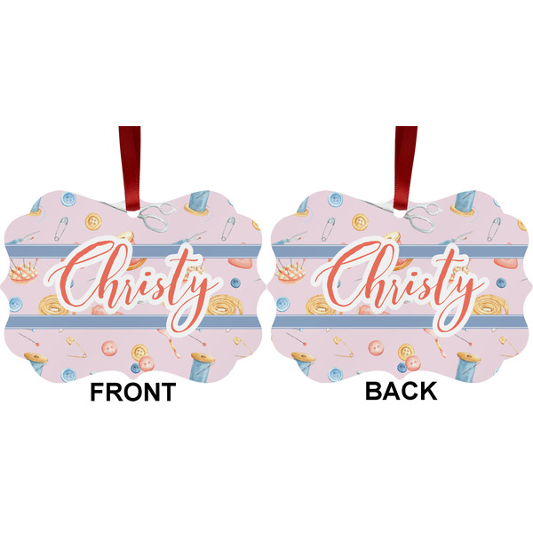 Sewing Time Metal Benilux Ornament - Front and Back (APPROVAL)