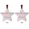 Sewing Time Metal Star Ornament - Front and Back