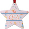 Sewing Time Metal Star Ornament - Front