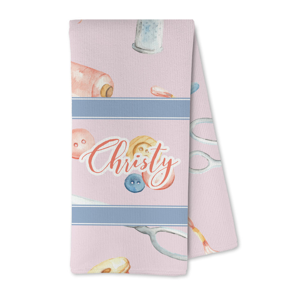 Custom Sewing Time Kitchen Towel - Microfiber (Personalized)