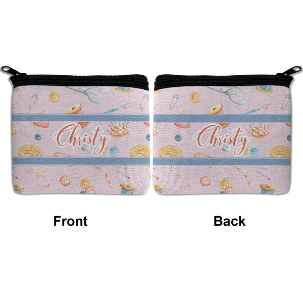 Sewing Time Neoprene Coin Purse - Front & Back (APPROVAL)