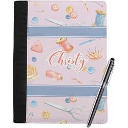 Sewing Time Notebook Padfolio - Large w/ Name or Text
