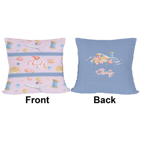 Sewing Time Outdoor Pillow - 16x16