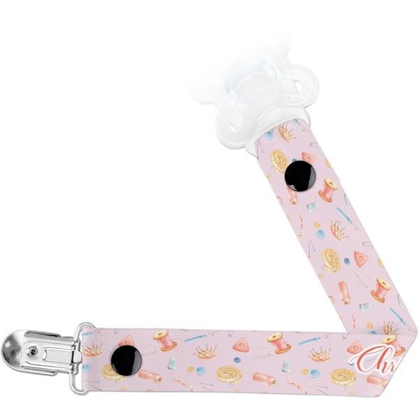 Custom Sewing Time Pacifier Clip (Personalized)