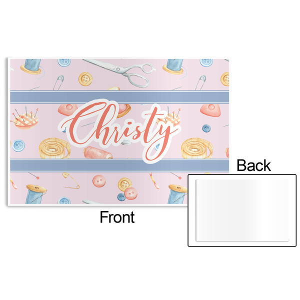 Sewing Time Disposable Paper Placemat - Front & Back