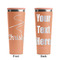 Sewing Time Peach RTIC Everyday Tumbler - 28 oz. - Front and Back