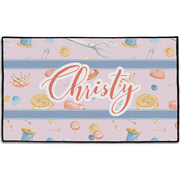 Custom Sewing Time Door Mat - 60"x36" (Personalized)