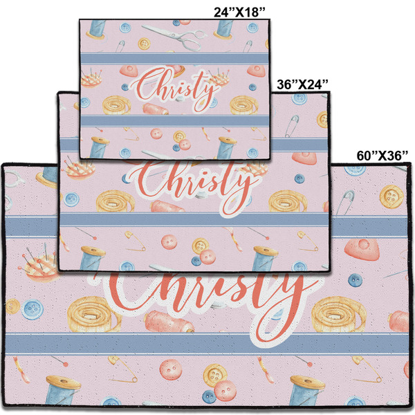 Sewing Time Personalized Door Mat - Group Parent IMF