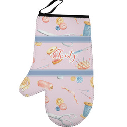 Sewing Time Left Oven Mitt (Personalized)