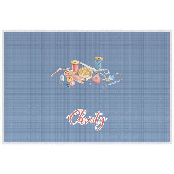 Sewing Time Personalized Placemat (Back)