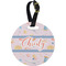 Sewing Time Personalized Round Luggage Tag
