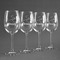 Sewing Time Personalized Wine Glasses (Set of 4)