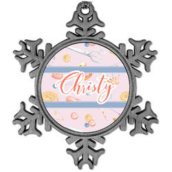 Sewing Time Vintage Snowflake Ornament (Personalized)