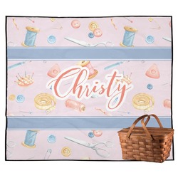 Sewing Time Outdoor Picnic Blanket (Personalized)