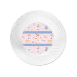 Sewing Time Plastic Party Appetizer & Dessert Plates - 6" (Personalized)